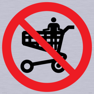 P925 Prohibition: No standing in trolley